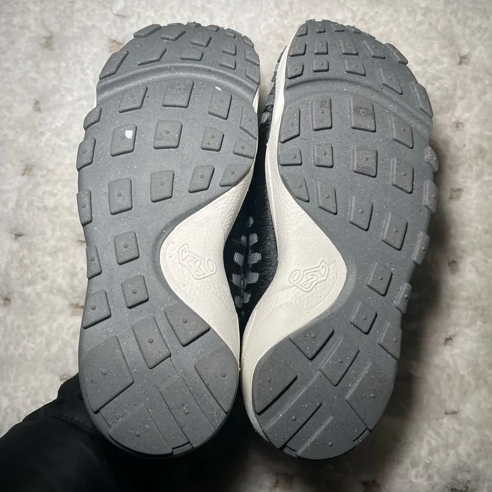Nike | Air Footscape grosgrain-trimmed calf hair sneakers